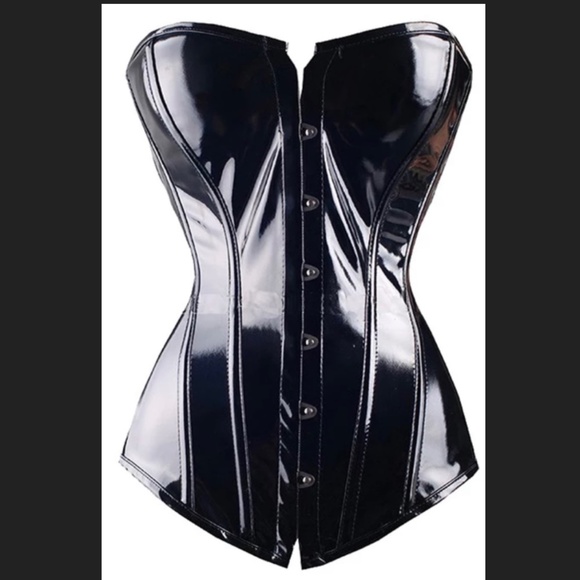PVC Overbust Corset, size XXL, NWT - Picture 1 of 4